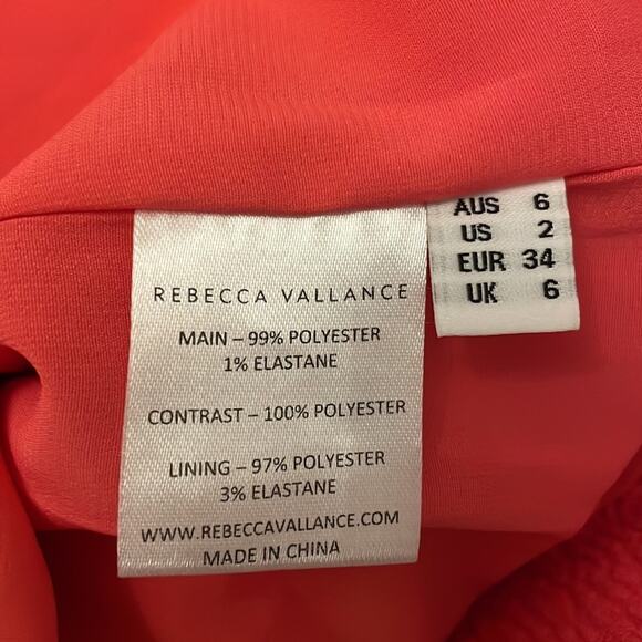 Rebecca Vallance Pink Halter Neck Sleeveless Mini Dress Size 2 - Picture 8 of 8